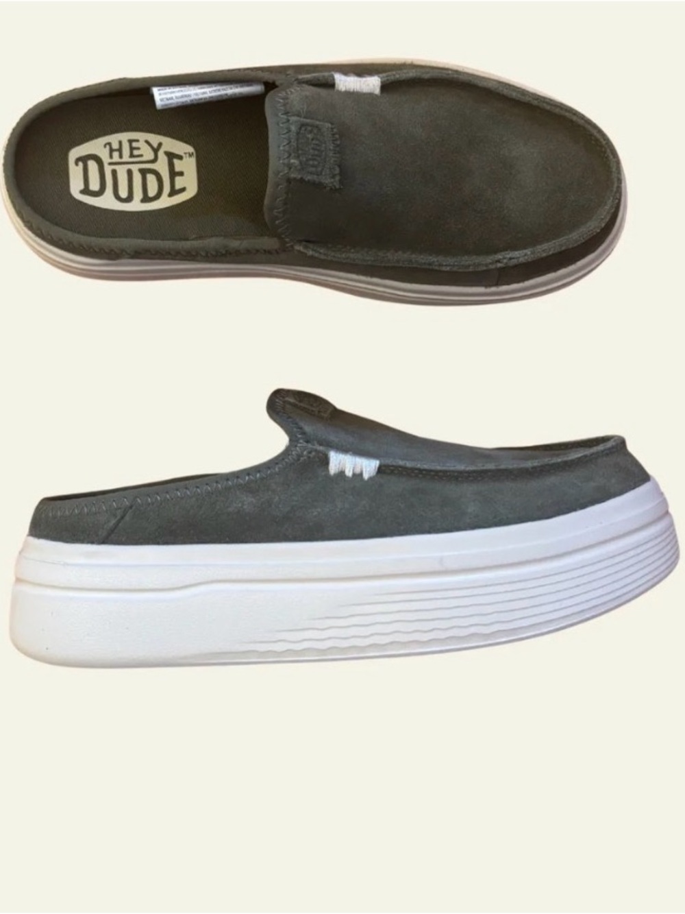 Hey Dude Shoes Size 9 Women’s Austin Lift Classic in Moss